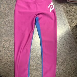 Peloton pink leggings show up rib size small ladies women new with tags
